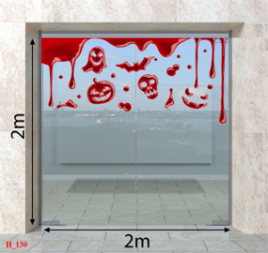 Decal dán tường Decal Halloween - Màng nhện và quả bí Decal dán tường Decal Halloween - Màng nhện và quả bí