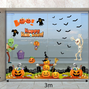 Decal dán tường Decal Halloween - bô xương và zombie Decal dán tường Decal Halloween - bô xương và zombie