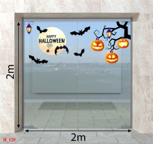 Decal dán tường Decal Halloween - Bóng đêm 