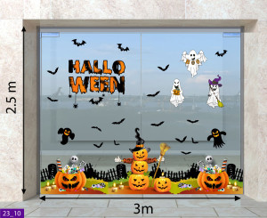 Decal dán tường Decal Halloween - Bóng ma bay 2 Decal dán tường Decal Halloween - Bóng ma bay 2