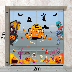 Decal dán tường Decal Halloween - Hộp sọ