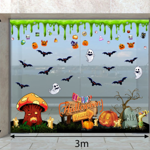 Decal dán tường Decal Halloween - Những bóng ma đang đùa vui
