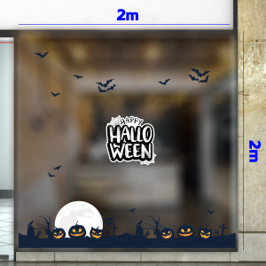 Decal dán tường Decal Halloween - Nhửng quả bí đen 2 Decal dán tường Decal Halloween - Nhửng quả bí đen 2