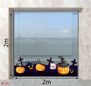 Decal dán tường Decal Halloween - Những quả bí ngô 3