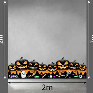 Decal dán tường Decal Halloween - Những quả bí ngô ma Decal dán tường Decal Halloween - Những quả bí ngô ma