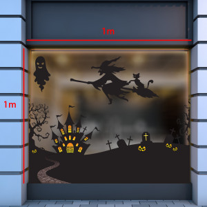 Decal dán tường Decal Halloween - Phù thủy bóng tối Decal dán tường Decal Halloween - Phù thủy bóng tối