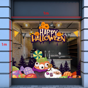Decal dán tường Decal Halloween - Qùa bánh kẹo Decal dán tường Decal Halloween - Qùa bánh kẹo