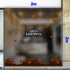 Decal dán tường Decal Halloween - Thành phố bóng đêm Decal dán tường Decal Halloween - Thành phố bóng đêm