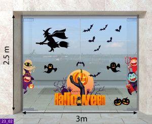 Decal dán tường Decal Halloween- 02 Decal dán tường Decal Halloween- 02