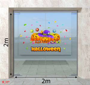 Decal dán tường Decal Halloween -những quả bí ngô ngộ nghĩnh 1