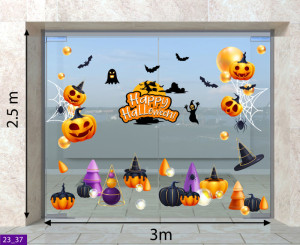 Decal dán tường Decal Halloween - những bóng ma đen Decal dán tường Decal Halloween - những bóng ma đen