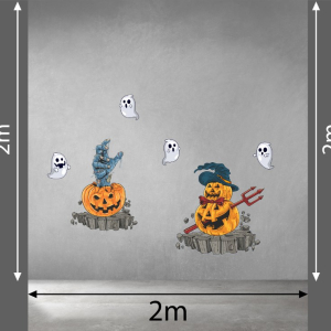 Decal dán tường Decal Halloween -Bàn tay thần chết