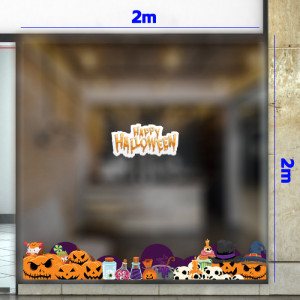 Decal dán tường Decal Halloween -Bánh keo chúc mừng hallowen Decal dán tường Decal Halloween -Bánh keo chúc mừng hallowen