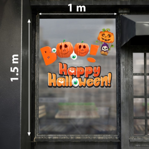 Decal dán tường Decal Halloween -Bí ma ngộ nghĩnh