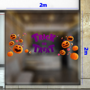 Decal dán tường Decal Halloween- Bí ngô vàng vui cười Decal dán tường Decal Halloween- Bí ngô vàng vui cười