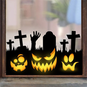 Decal dán tường Decal Halloween- Bia mộ