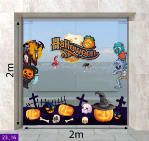 Decal dán tường Decal Halloween- bộ xương 3