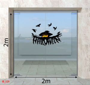 Decal dán tường Decal Halloween- Đàn chim đen Decal dán tường Decal Halloween- Đàn chim đen