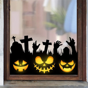 Decal dán tường Decal Halloween- Những bàn tay đen