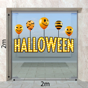 Decal dán tường Decal Halloween- Những bong bóng ma