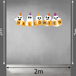 Decal dán tường Decal Halloween- Những bóng ma trắng