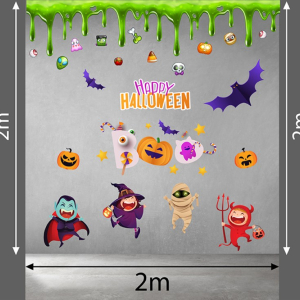 Decal dán tường Decal Halloween -Những bóng ma vui vẽ đang bay Decal dán tường Decal Halloween -Những bóng ma vui vẽ đang bay