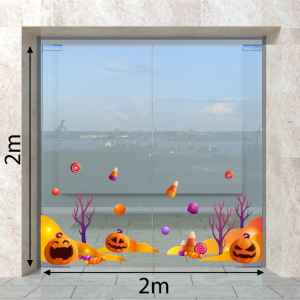 Decal dán tường Decal Halloween- Những cành cây màu tím