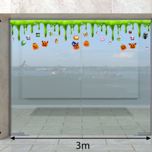 Decal dán tường Decal Halloween- slime halloween Decal dán tường Decal Halloween- slime halloween
