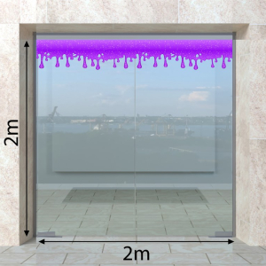 Decal dán tường Decal Halloween -slime tím  Decal dán tường Decal Halloween -slime tím