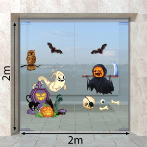 Decal dán tường Decal Halloween- Thần chết và cú mèo Decal dán tường Decal Halloween- Thần chết và cú mèo