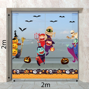 Decal dán tường Decal Halloween Những con ma chào mừng halloween 