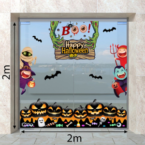 Decal dán tường Decal Halloween chân bí ma