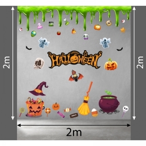 Decal dán tường Decal halloween bóng ma đủ loại