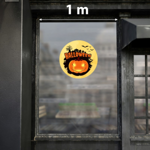 Decal dán tường Decal Halloween bóng trăng và dơi đen Decal dán tường Decal Halloween bóng trăng và dơi đen