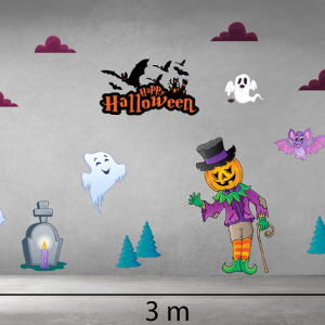 Decal dán tường Decal Halloween-Con ma trắng Decal dán tường Decal Halloween-Con ma trắng