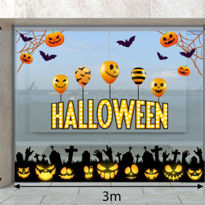 Decal dán tường Decal Halloween-mành nhện và bong bóng ma Decal dán tường Decal Halloween-mành nhện và bong bóng ma