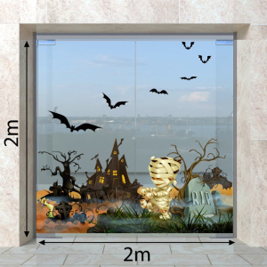 Decal dán tường Decal Halloween-Ngôi nhà bóng đêm Decal dán tường Decal Halloween-Ngôi nhà bóng đêm