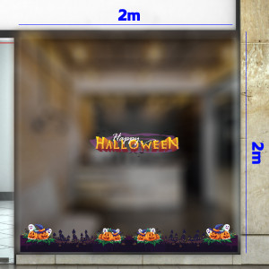 Decal dán tường Decal Halloween thành phố kỳ dị Decal dán tường Decal Halloween thành phố kỳ dị