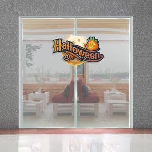 Decal dán tường Decal halloween và trái bí