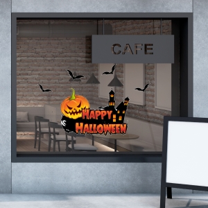 Decal dán tường Decal happy halloween 5