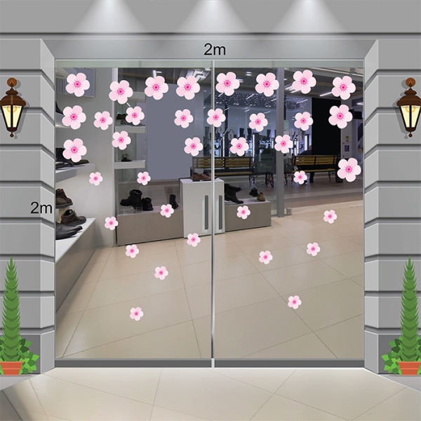 Decal dán tường Decal hoa đào dán kính 3 kiểu đẹp ngày tết Decal dán tường Decal hoa đào dán kính 3 kiểu đẹp ngày tết