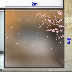 Decal dán tường Decal hoa đào dán kính đẹp đỏ hồng dán 1 bên phải Decal dán tường Decal hoa đào dán kính đẹp đỏ hồng dán 1 bên phải