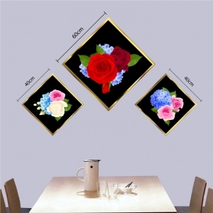 Decal dán tường Decal hoa hồng sắc màu Decal dán tường Decal hoa hồng sắc màu
