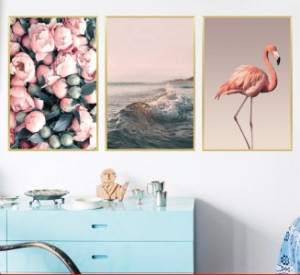 Decal dán tường Decal khung ảnh chim hồng hạc và hoa hồng, có sẵn keo dán 2 mặt, trang trí quán trà sữa TPHCM Decal dán tường Decal khung ảnh chim hồng hạc và hoa hồng, có sẵn keo dán 2 mặt, trang trí quán trà sữa TPHCM