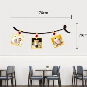 Decal dán tường Decal khung ảnh sinh tố sắc màu, dán tủ trà sữa, đẹp tại TPHCM Decal dán tường Decal khung ảnh sinh tố sắc màu, dán tủ trà sữa, đẹp tại TPHCM