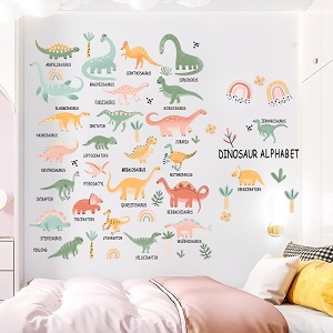 Decal dán tường Decal khủng long nhiều màu dán phòng khám nhi phòng bé đẹp Decal dán tường Decal khủng long nhiều màu dán phòng khám nhi phòng bé đẹp
