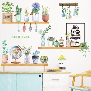 Decal dán tường Decal những chậu hoa thủy tinh tranh decal dán, khổ lớn, dán phòng khách ở TPHCM Decal dán tường Decal những chậu hoa thủy tinh tranh decal dán, khổ lớn, dán phòng khách ở TPHCM