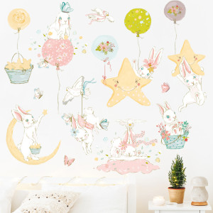 Decal dán tường Decal những chú thỏ con Decal dán tường Decal những chú thỏ con