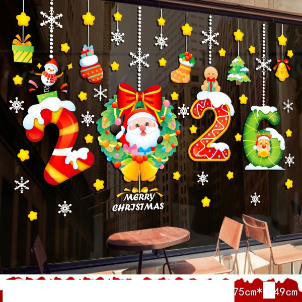 Decal dán tường  Decal Noel -   Dây treo 2026 (H) Decal dán tường  Decal Noel -   Dây treo 2026 (H)