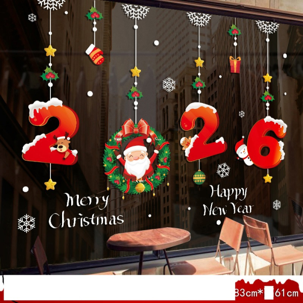 Decal dán tường Decal Noel  -   Dây Treo số 2026   (H)